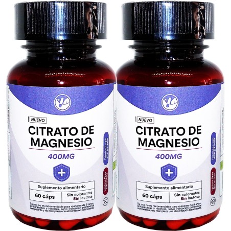 2 x Natural Farm Citrato de Magnesio 400 mg