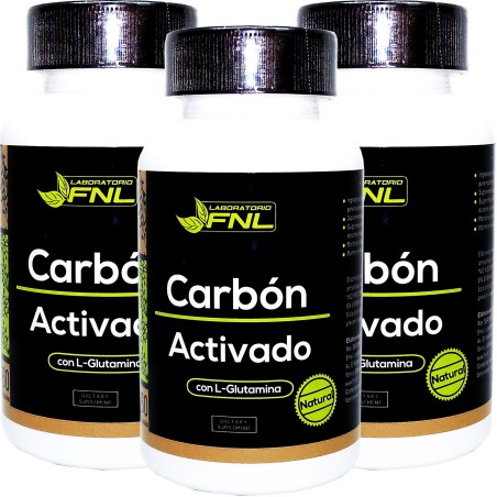 3 x FNL Carbon Activado 500 mg
