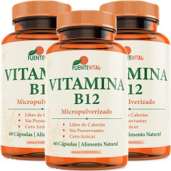 3 x Fuente Vital Vitamina B12 553 mg