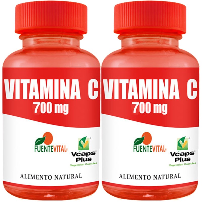 2 x Fuente Vital Vitamina C 700 mg